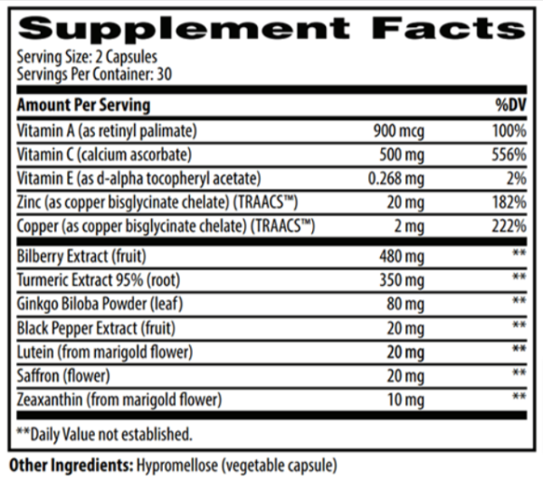 iGenics Supplement facts