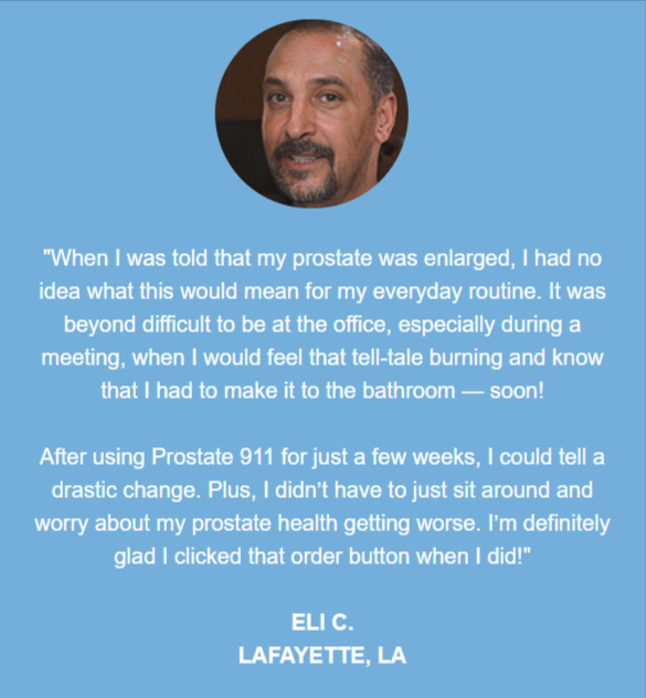Prostate 911 Customer Reviews