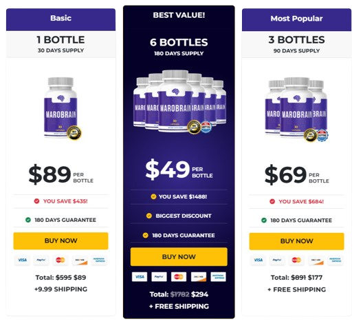 MaroBran price package